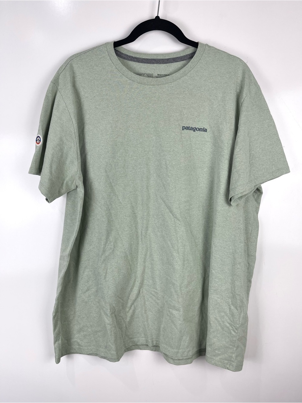 Patagonia Fitz Roy Icon Responsibili-Tee T-Shirt Men's Size XL Casual Top Green